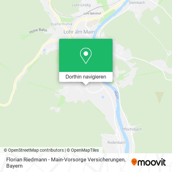 Florian Riedmann - Main-Vorsorge Versicherungen Karte
