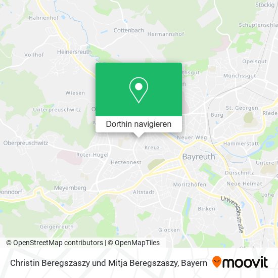 Christin Beregszaszy und Mitja Beregszaszy Karte