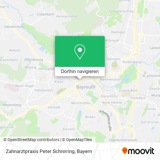 Zahnarztpraxis Peter Schnirring Karte