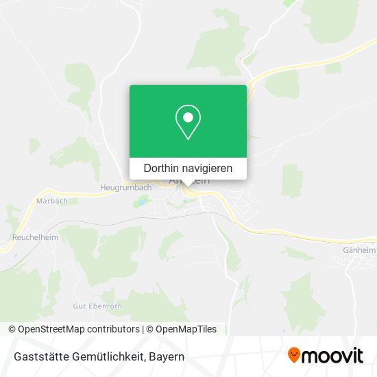 Gaststätte Gemütlichkeit Karte
