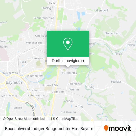 Bausachverständiger Baugutachter Hof Karte
