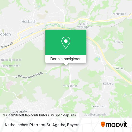 Katholisches Pfarramt St. Agatha Karte