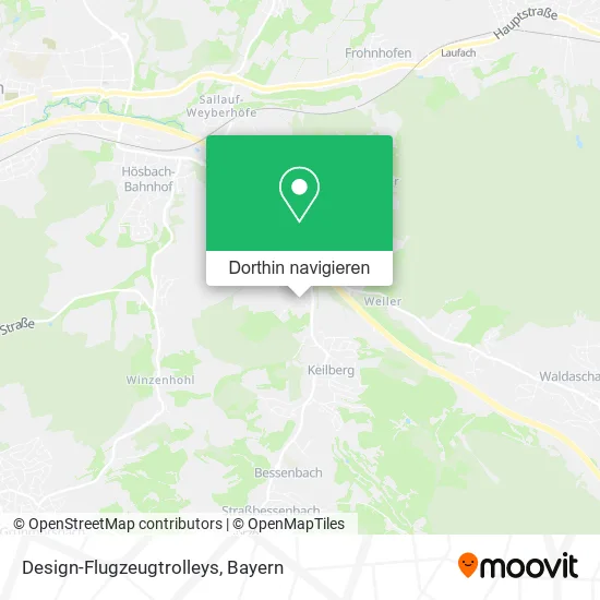 Design-Flugzeugtrolleys Karte