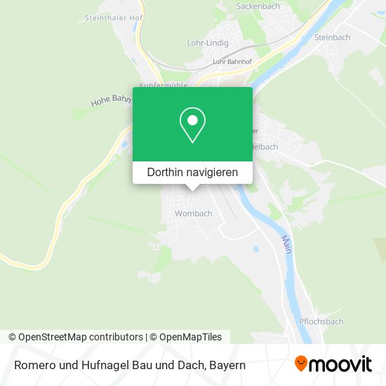 Romero und Hufnagel Bau und Dach Karte