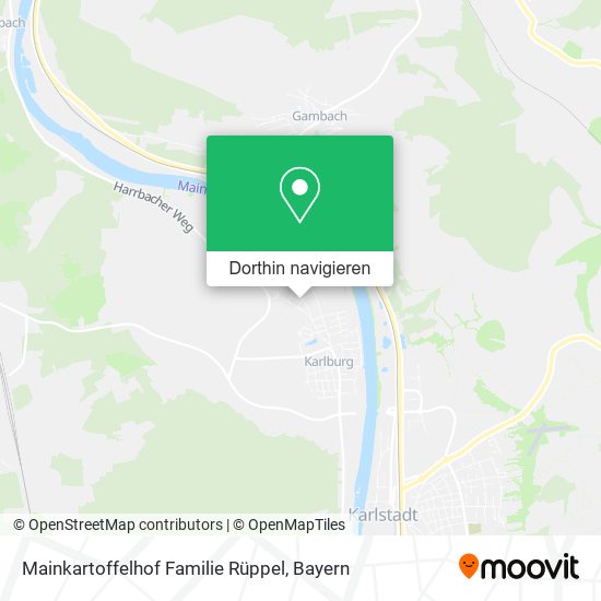 Mainkartoffelhof Familie Rüppel Karte
