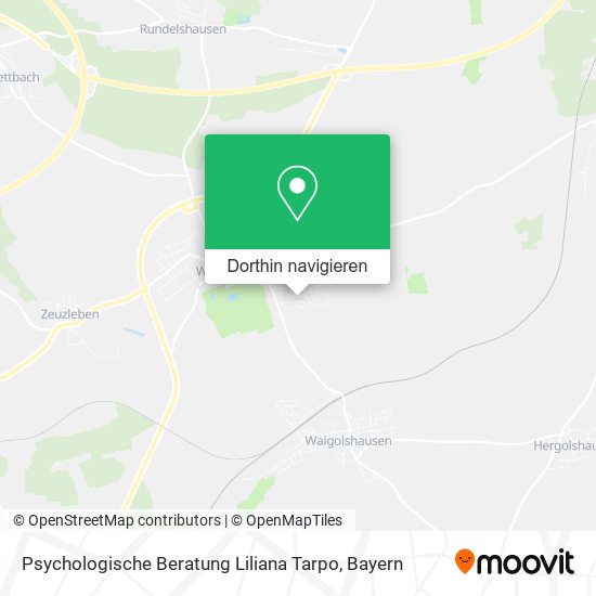 Psychologische Beratung Liliana Tarpo Karte