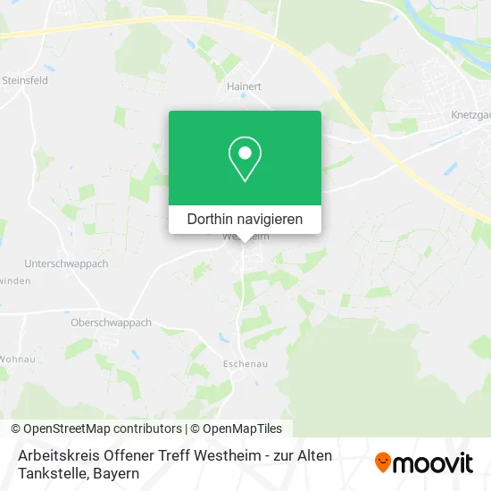Arbeitskreis Offener Treff Westheim - zur Alten Tankstelle Karte