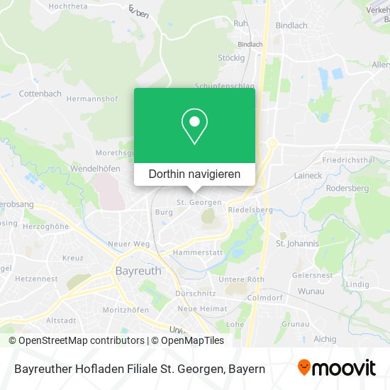 Bayreuther Hofladen Filiale St. Georgen Karte