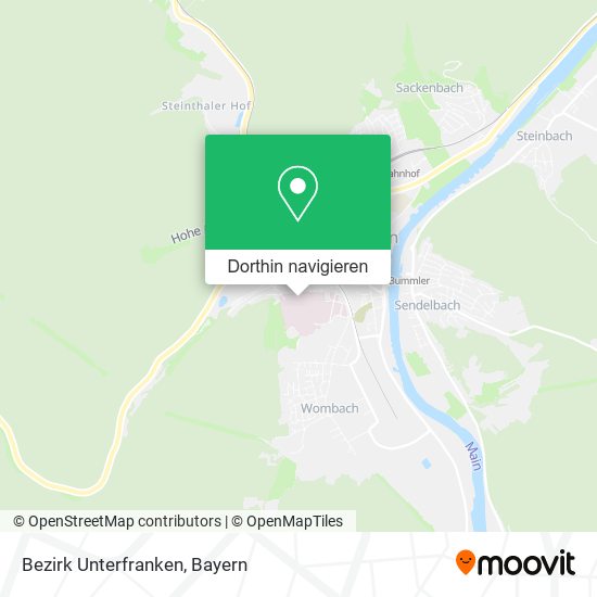 Bezirk Unterfranken Karte