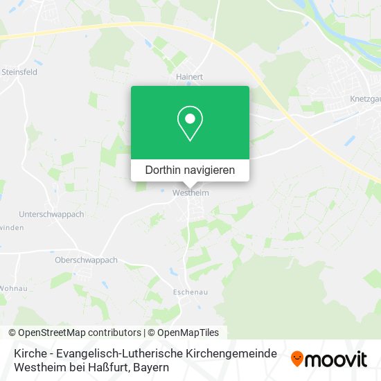Kirche - Evangelisch-Lutherische Kirchengemeinde Westheim bei Haßfurt Karte