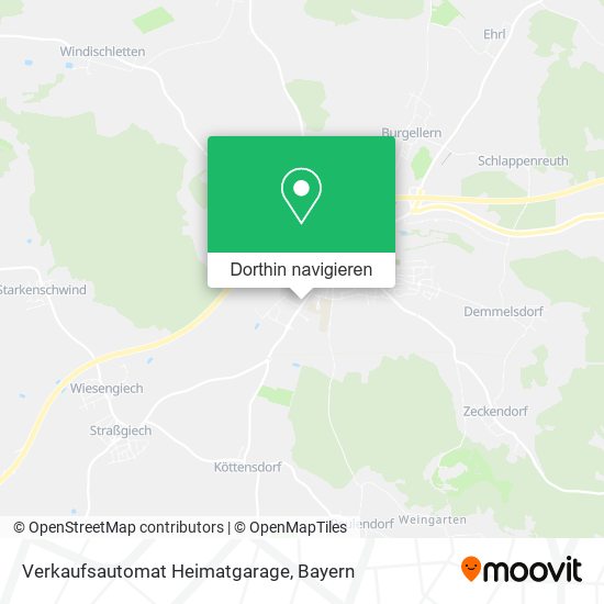 Verkaufsautomat Heimatgarage Karte