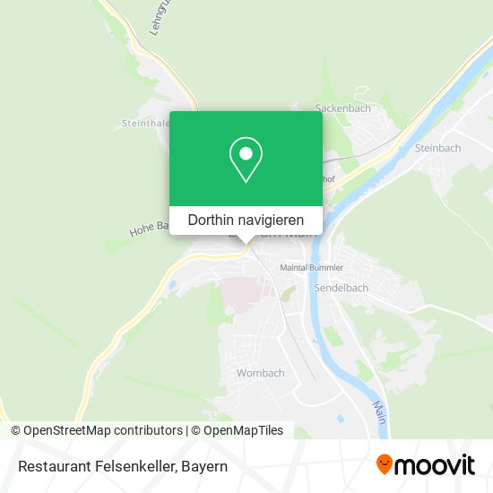 Restaurant Felsenkeller Karte
