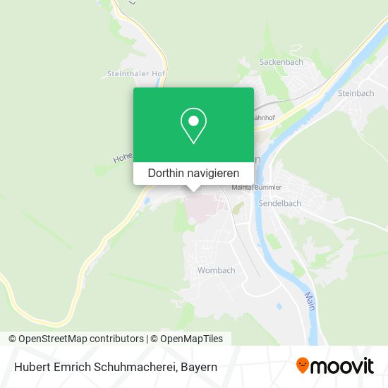 Hubert Emrich Schuhmacherei Karte
