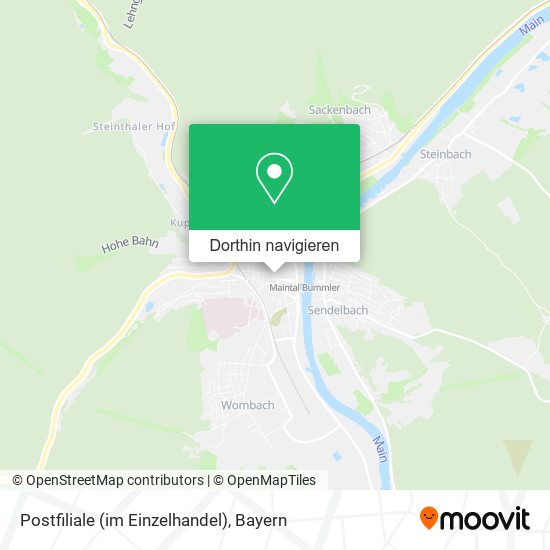 Postfiliale (im Einzelhandel) Karte