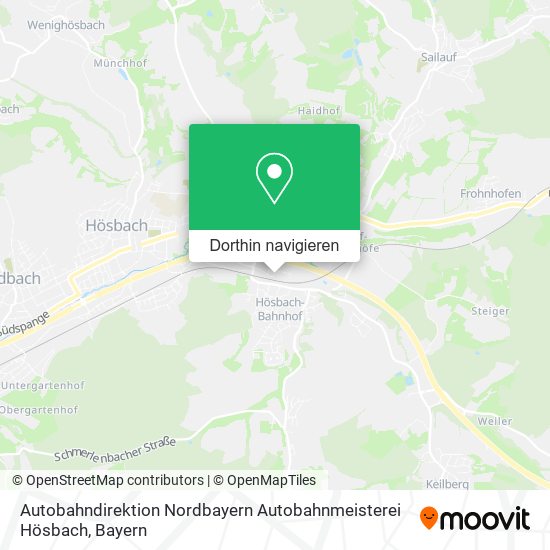 Autobahndirektion Nordbayern Autobahnmeisterei Hösbach Karte