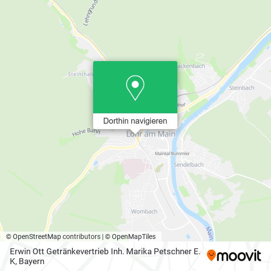 Erwin Ott Getränkevertrieb Inh. Marika Petschner E. K Karte