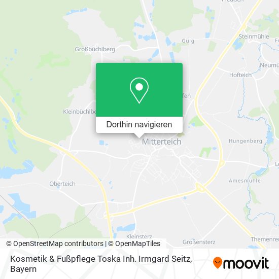 Kosmetik & Fußpflege Toska Inh. Irmgard Seitz Karte
