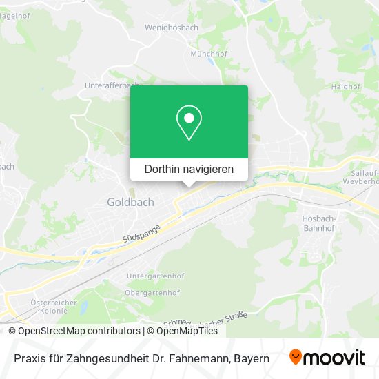 Praxis für Zahngesundheit Dr. Fahnemann Karte