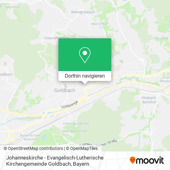 Johanneskirche - Evangelisch-Lutherische Kirchengemeinde Goldbach Karte