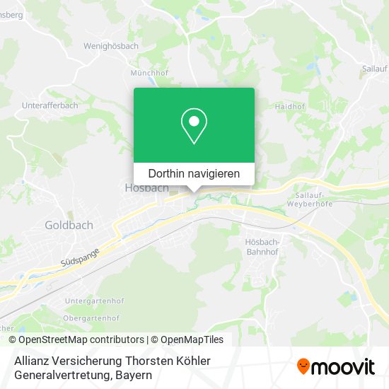 Allianz Versicherung Thorsten Köhler Generalvertretung Karte