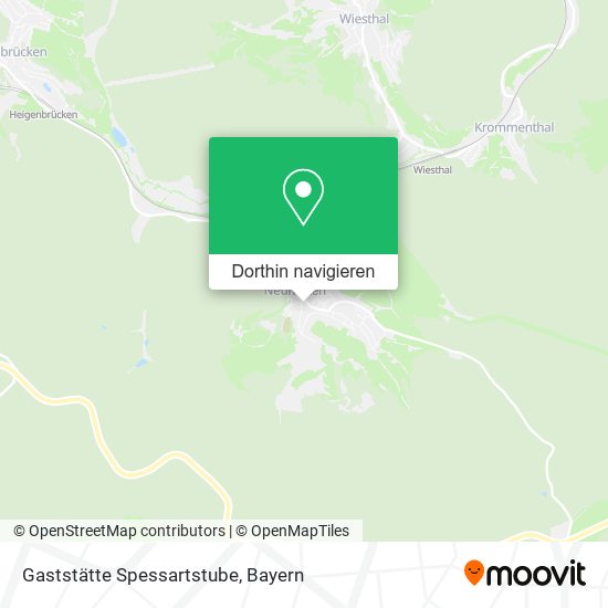 Gaststätte Spessartstube Karte