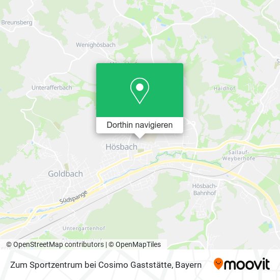 Zum Sportzentrum bei Cosimo Gaststätte Karte