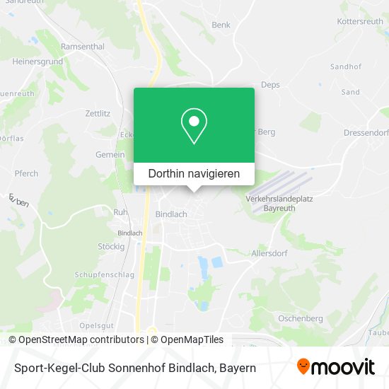 Sport-Kegel-Club Sonnenhof Bindlach Karte