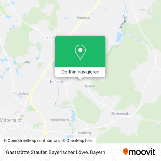 Gaststätte Staufer, Bayerischer Löwe Karte