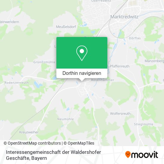 Interessengemeinschaft der Waldershofer Geschäfte Karte