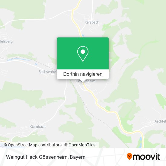 Weingut Hack Gössenheim Karte