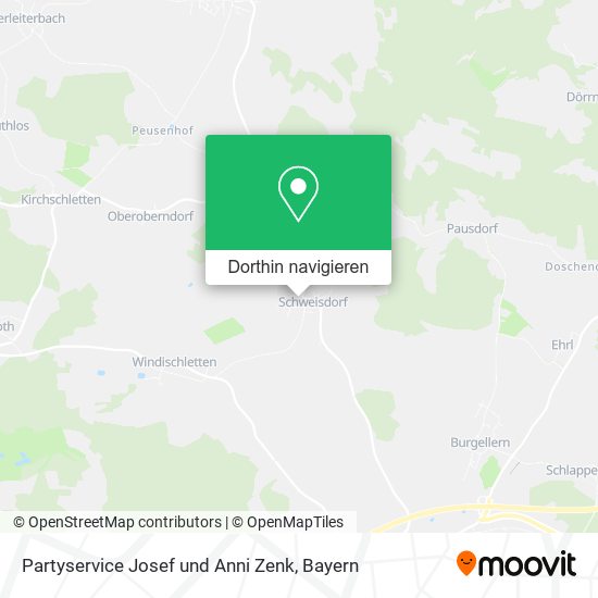 Partyservice Josef und Anni Zenk Karte