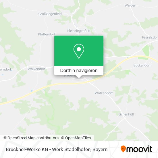 Brückner-Werke KG - Werk Stadelhofen Karte