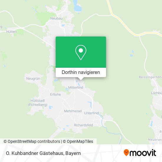 O. Kuhbandner Gästehaus Karte