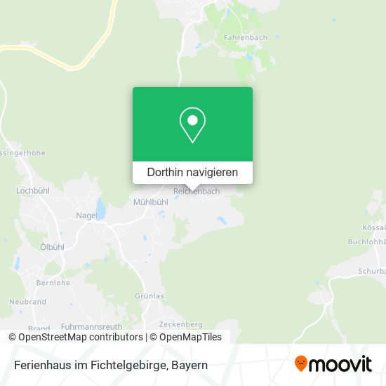 Ferienhaus im Fichtelgebirge Karte