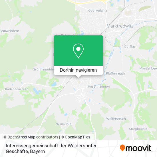 Interessengemeinschaft der Waldershofer Geschäfte Karte