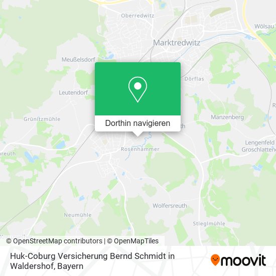 Huk-Coburg Versicherung Bernd Schmidt in Waldershof Karte