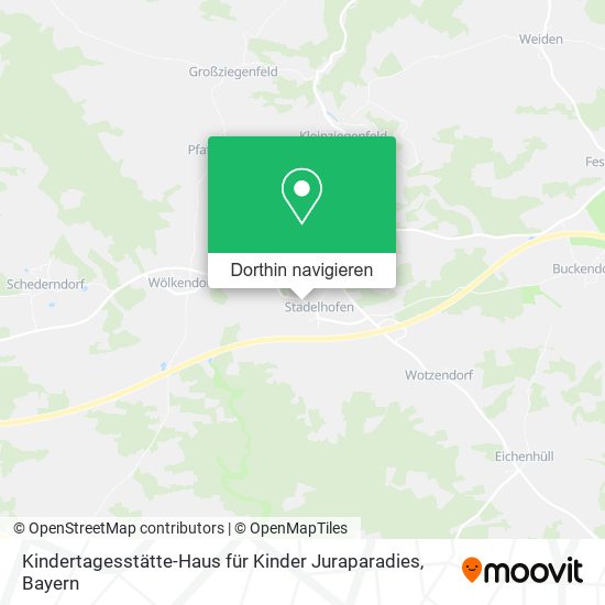 Kindertagesstätte-Haus für Kinder Juraparadies Karte