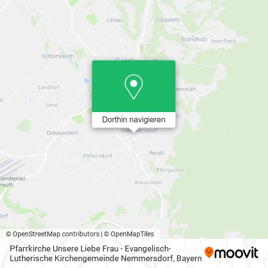 Pfarrkirche Unsere Liebe Frau - Evangelisch-Lutherische Kirchengemeinde Nemmersdorf Karte