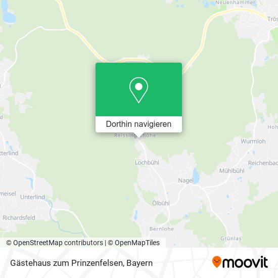 Gästehaus zum Prinzenfelsen Karte