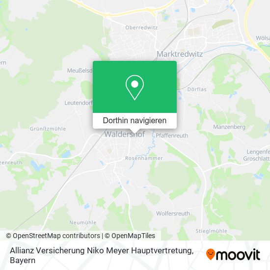 Allianz Versicherung Niko Meyer Hauptvertretung Karte