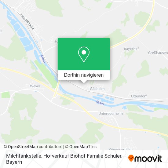Milchtankstelle, Hofverkauf Biohof Familie Schuler Karte