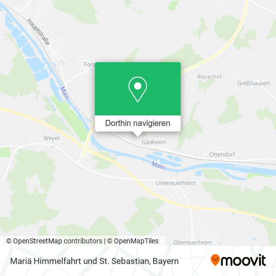 Mariä Himmelfahrt und St. Sebastian Karte