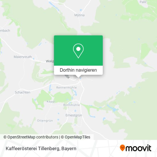 Kaffeerösterei Tillenberg Karte