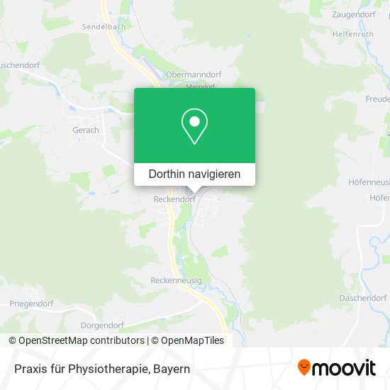 Praxis für Physiotherapie Karte