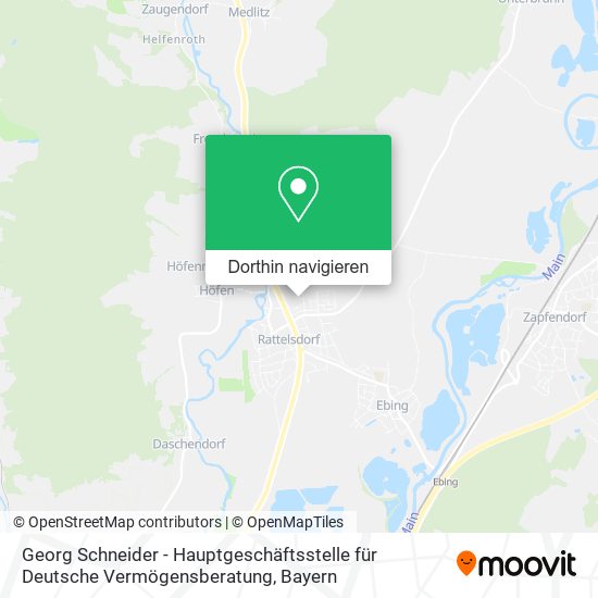Georg Schneider - Hauptgeschäftsstelle für Deutsche Vermögensberatung Karte