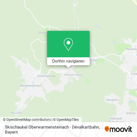 Skischaukel Oberwarmensteinach - Dévalkartbahn Karte
