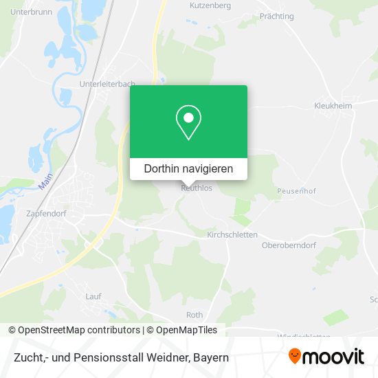 Zucht,- und Pensionsstall Weidner Karte