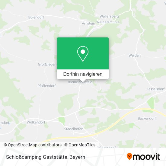 Schloßcamping Gaststätte Karte