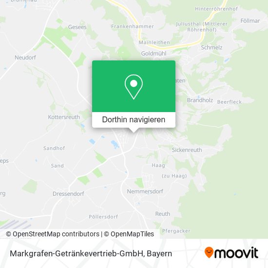 Markgrafen-Getränkevertrieb-GmbH Karte