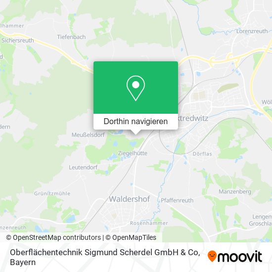 Oberflächentechnik Sigmund Scherdel GmbH & Co Karte